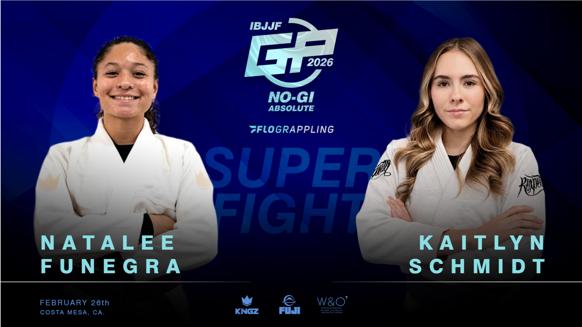 IBJJF No-Gi Grand Prix 2026: Card completo com 8 faixas-pretas e 11 superlutas